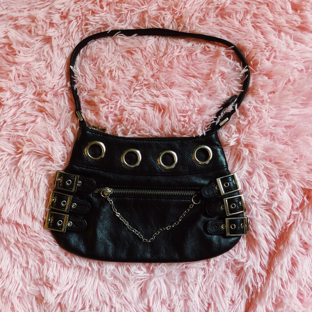 WILSONS LEATHER MAXIMA black leather small purse